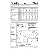 Burda Young 7142 - Men’s Coat Sewing Pattern