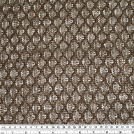Wool Blend Open Weave Knit with Diamond Pattern - Brown/Gold