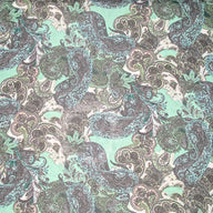 Paisley Polyester Chiffon - 58” - Mint