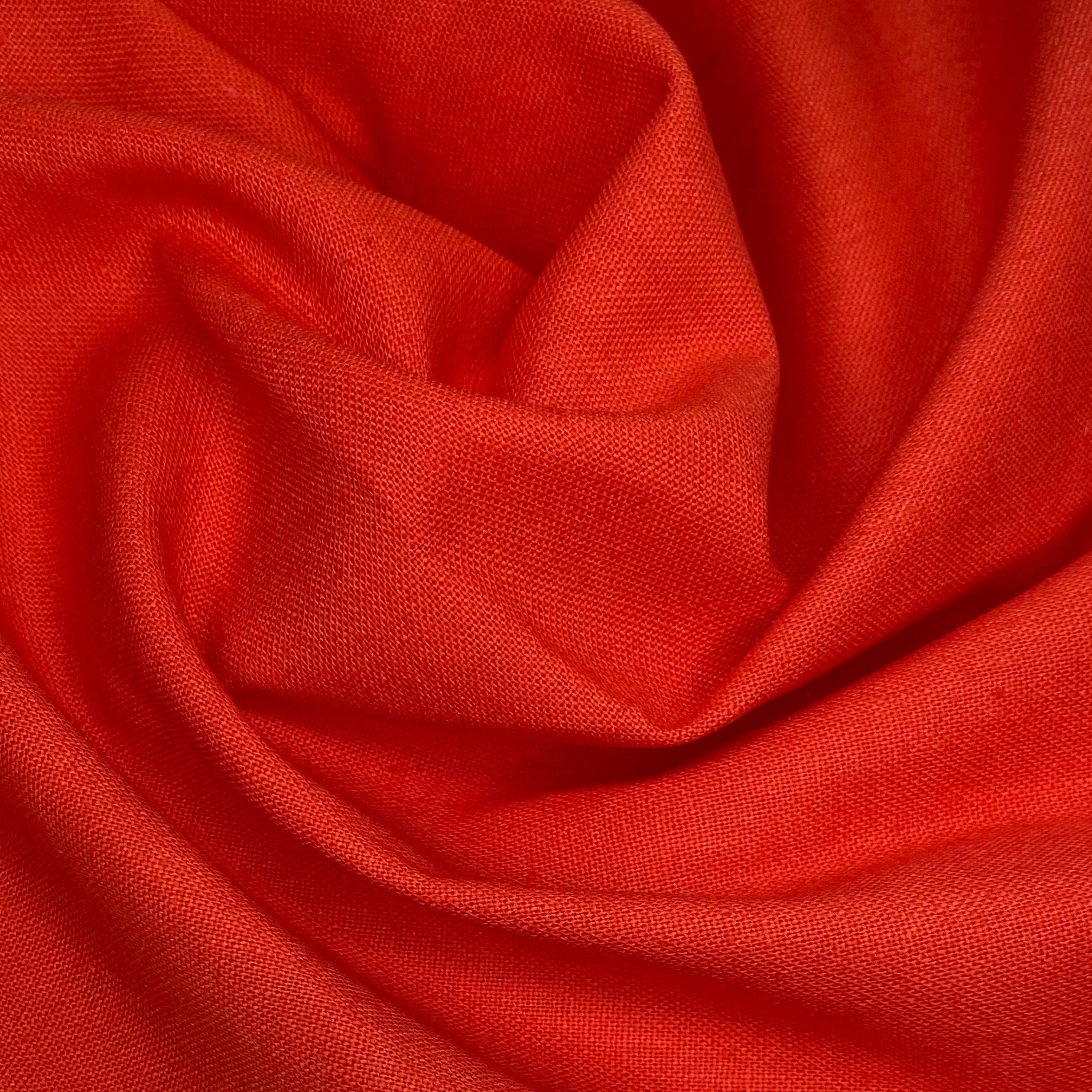 Cotton/Linen Blend - Orange