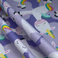 Quilting Cotton - Rainbow Unicorn - Purple