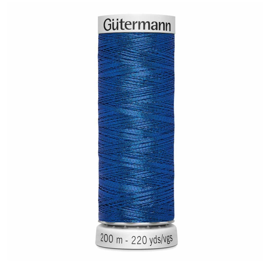 Dekor Metallic Thread - 200m - True Blue