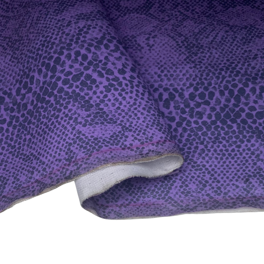 Stretch Embossed Faux Snake Vinyl - Purple
