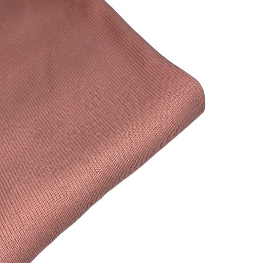 Cotton Tubular Rib Knit - Remnant - Peach