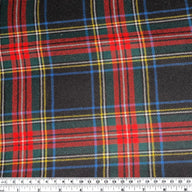 Wool Plaid - Black/Red/Green/White/Yellow/Blue