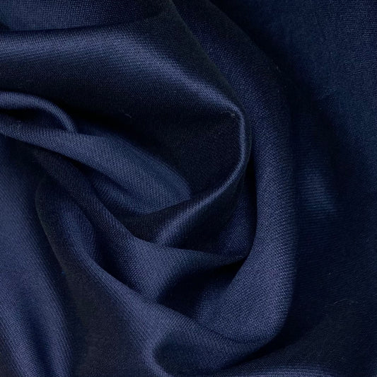 Cotton/Silk Satin - Navy