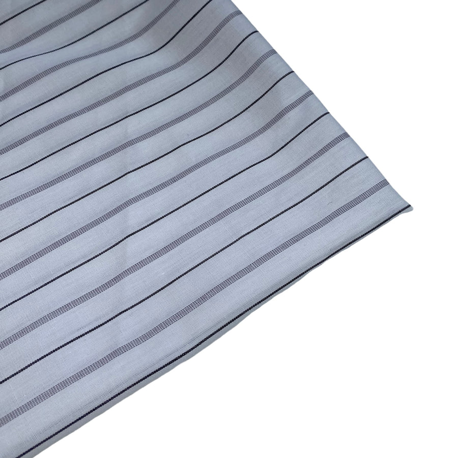 Striped Cotton - 60” - White/Black