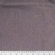 Woven Cotton/Wool Coating - Black/Purple