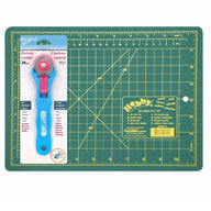Cutting Mat & 28mm Rotary Cutter Starter Kit - 12″ x 18”