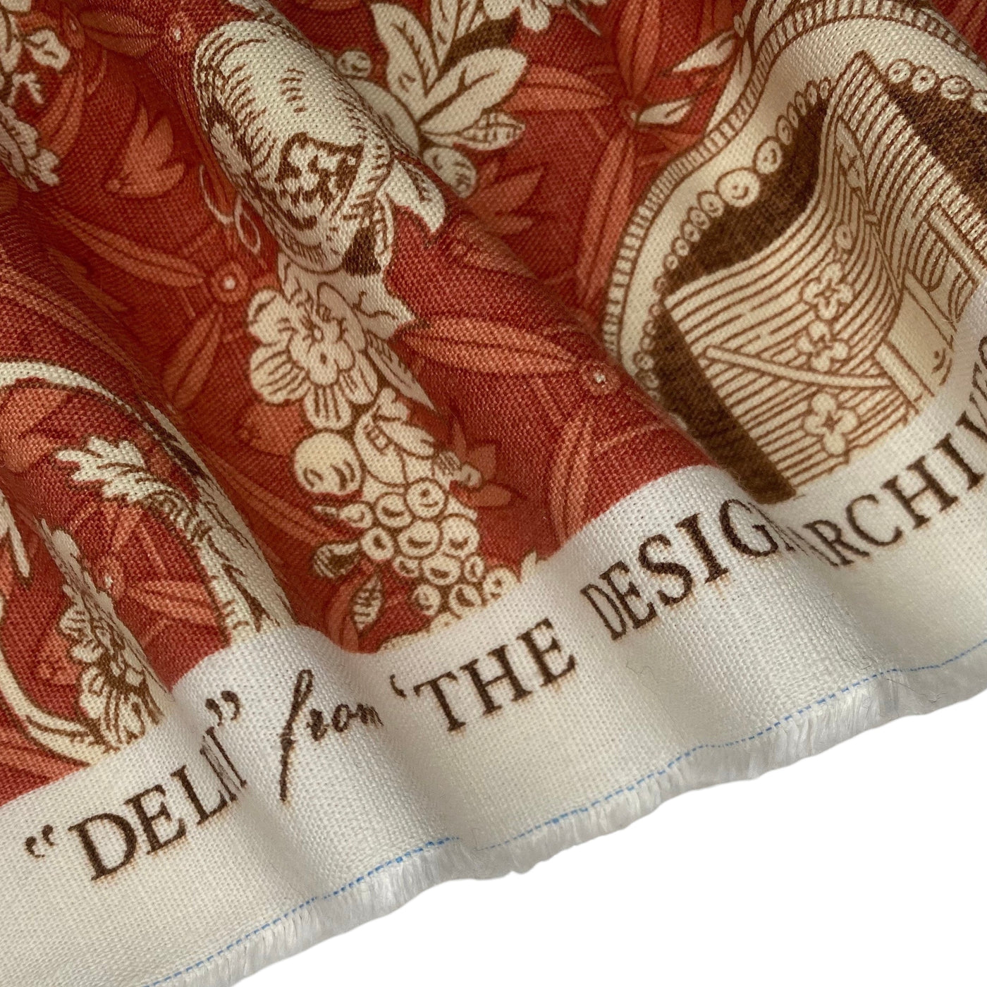 Printed Cotton Canvas - Delphi from ‘The Design Archives’