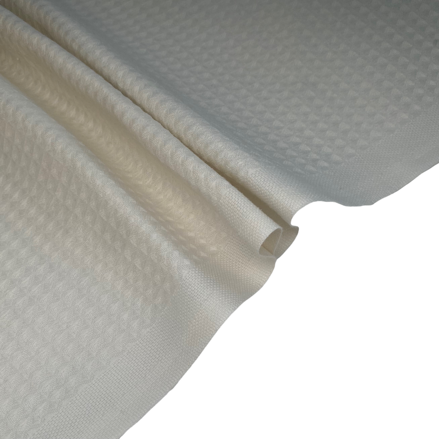 Cotton Waffle Weave - Unwashed - Off White