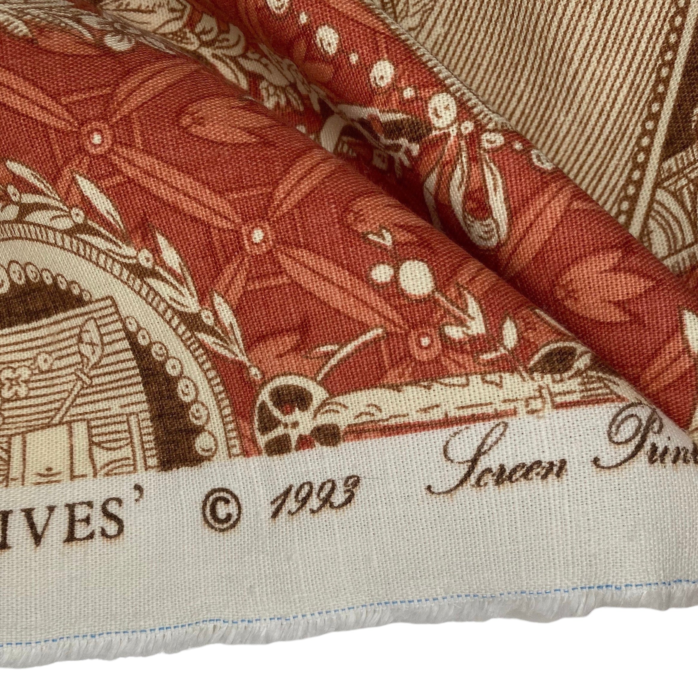Printed Cotton Canvas - Delphi from ‘The Design Archives’