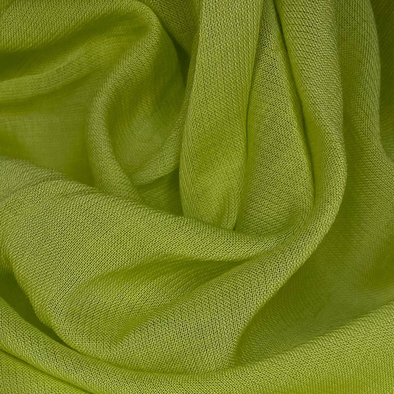 Cotton/Silk Voile -  Green Apple