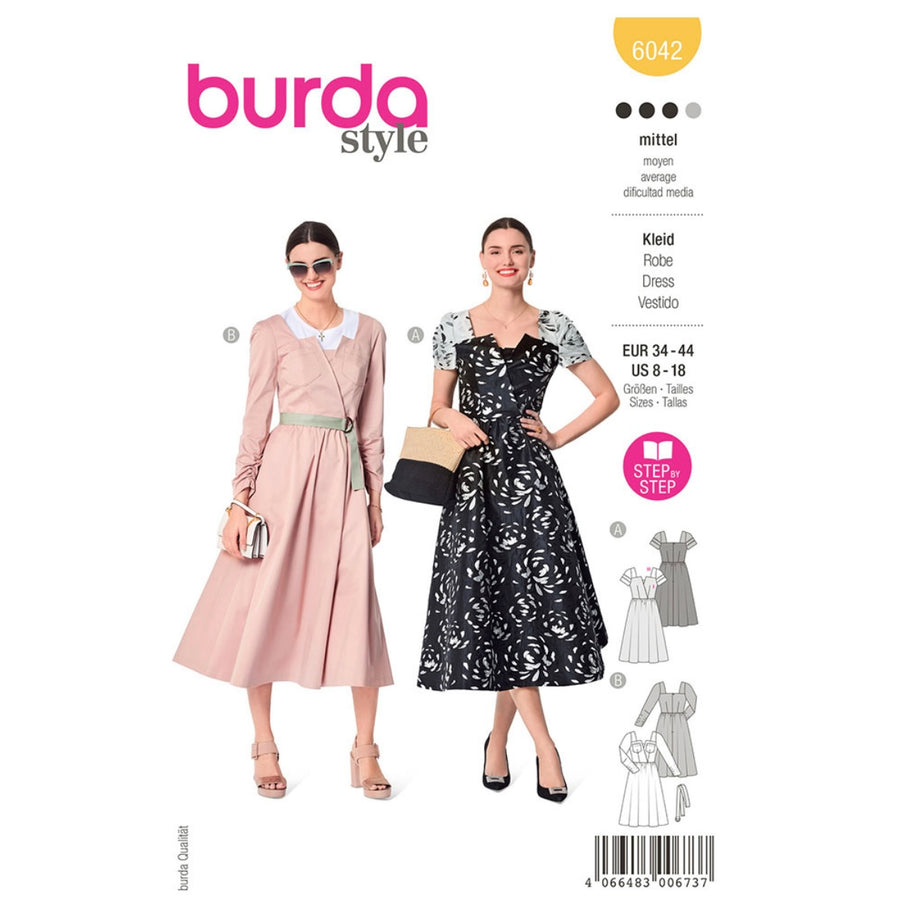 Dress Sewing Pattern - Burda Style 6042