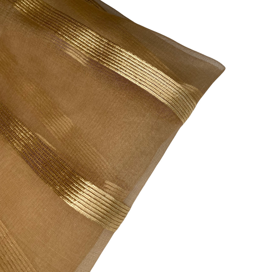 Striped Silk Organza - Gold