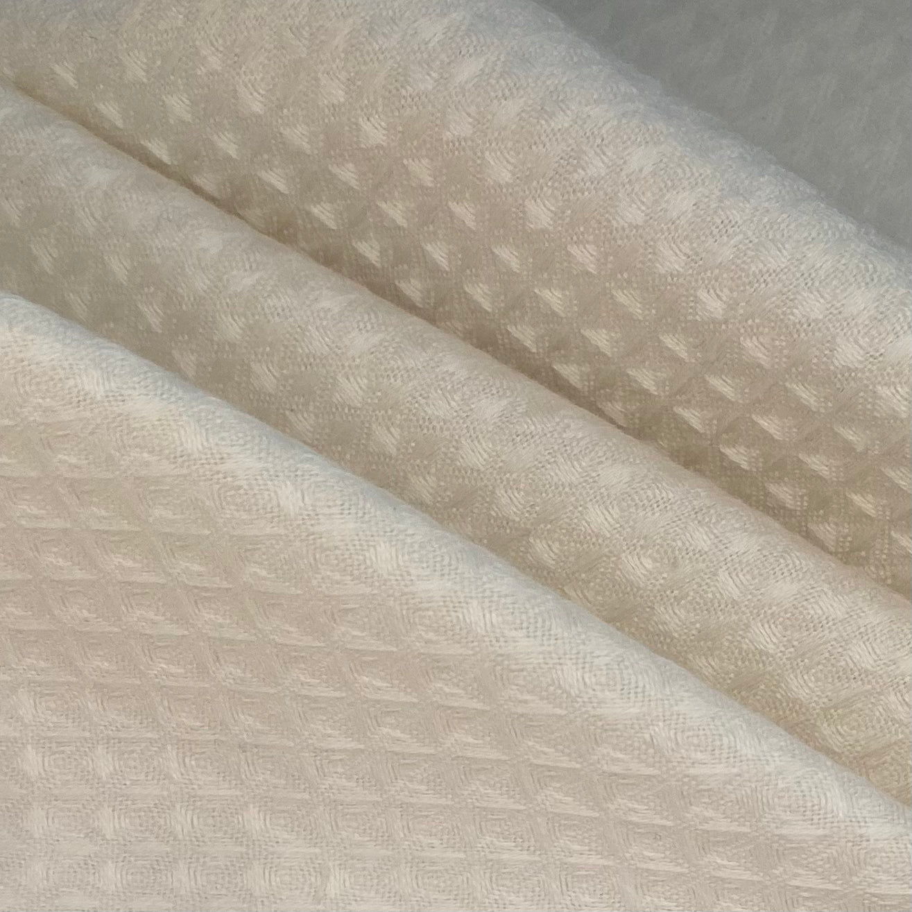 Cotton Waffle Weave - Unwashed - Off White