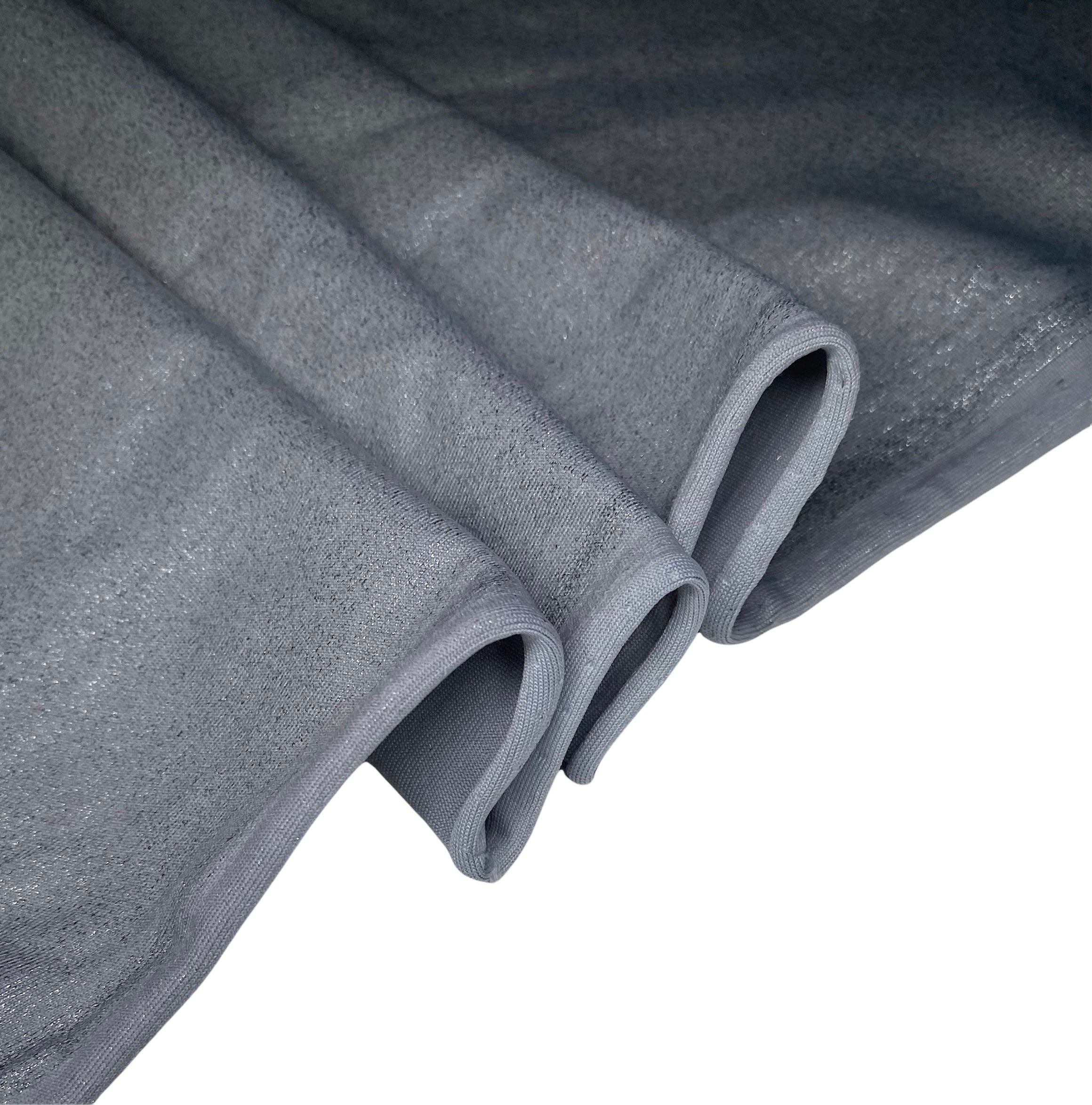 Sparkle Polyester Spandex - 62” - Silver