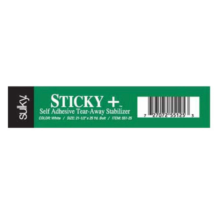 Sticky + Tear-Away - White - 22 1/2” -  By the Yard
