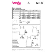 Dress Sewing Pattern - Burda Easy 5996