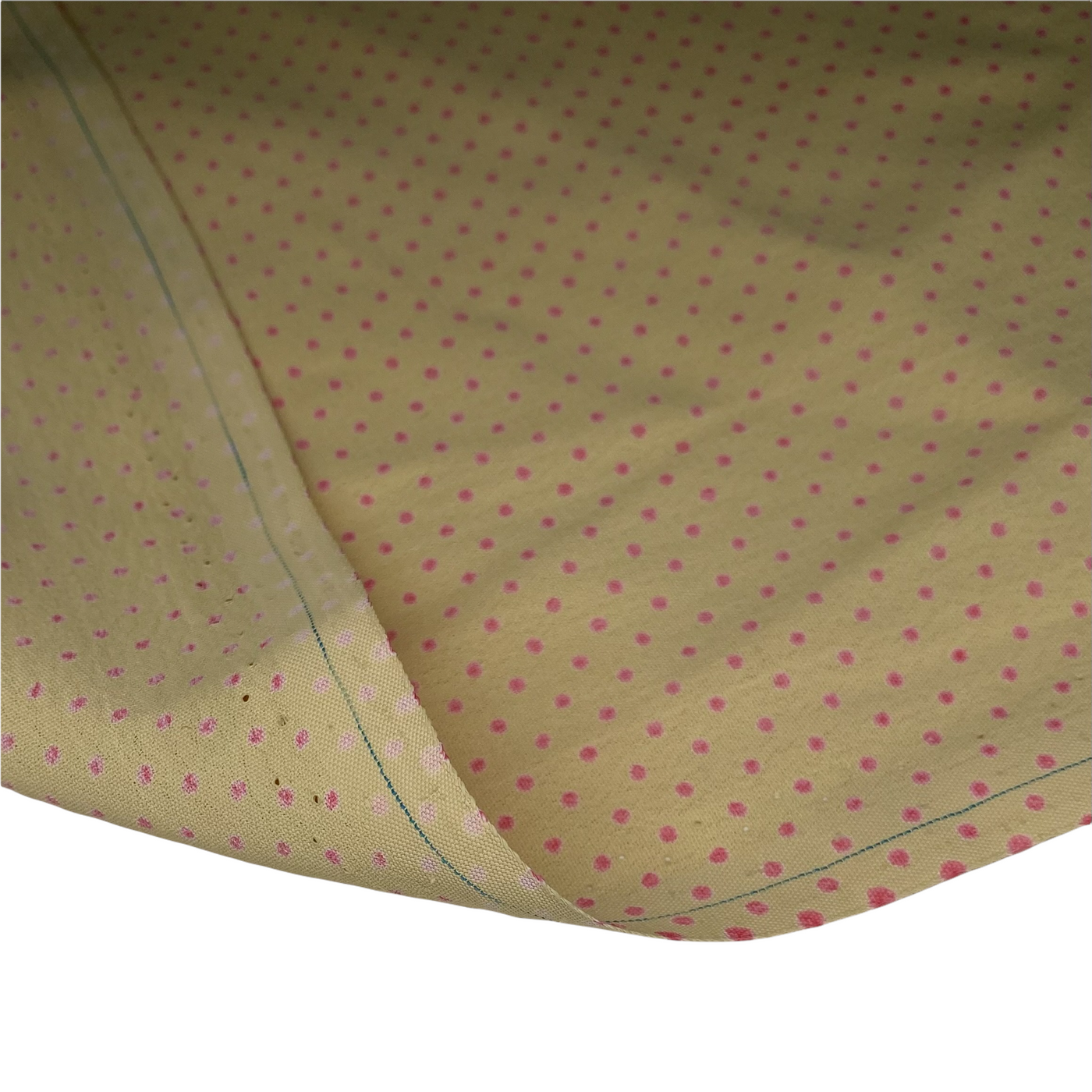 Polka Dot Silk Crepe - 44" - Yellow/Pink