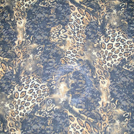 Printed Crinkled Polyester Chiffon - Cheetah