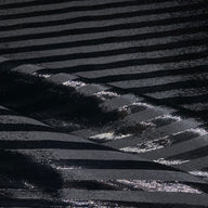 Striped Silk Velvet - Black