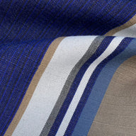 Sunbrella Striped Woven Upholstery - Blue/White/Beige