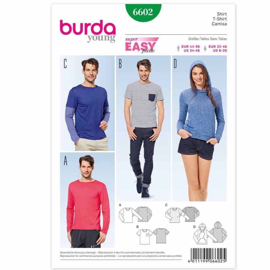 Burda Young 6602 - Top Sewing Pattern