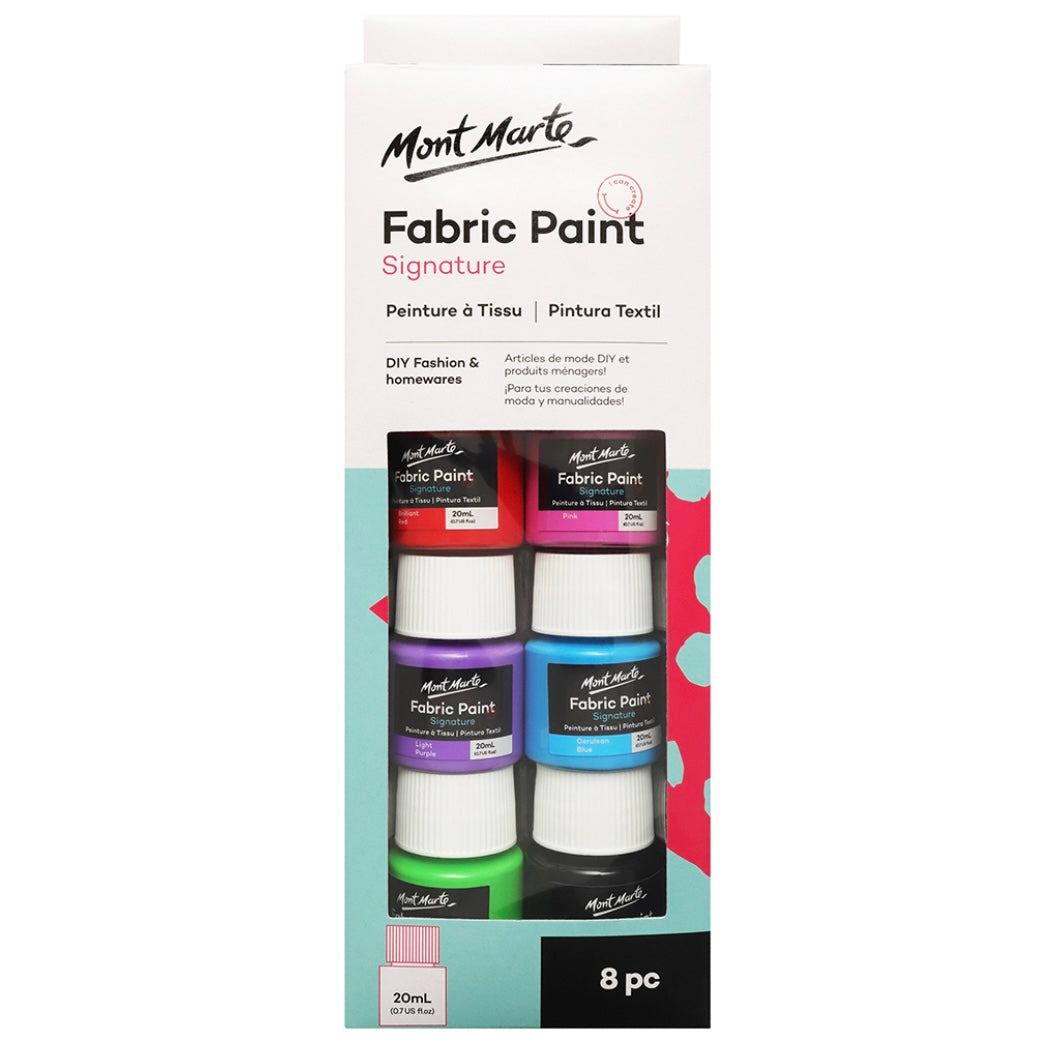 Fabric Paint Set - 8pcs - 20ml each