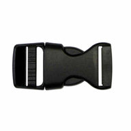 Single Adjust Parachute Buckle - Plastic - 19mm (3/4″) - Black