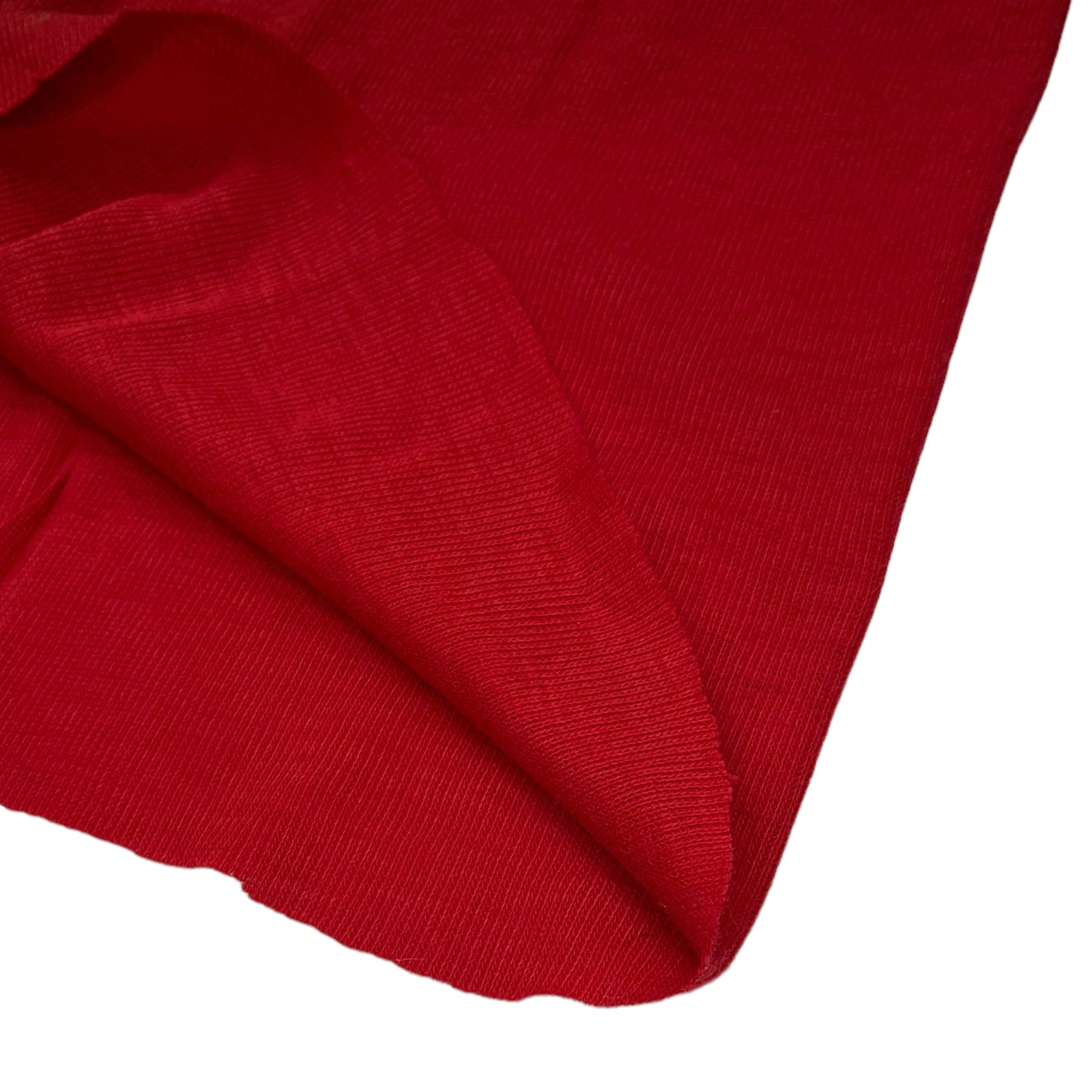 Polyester/Cotton Tubular Rib Knit - Red