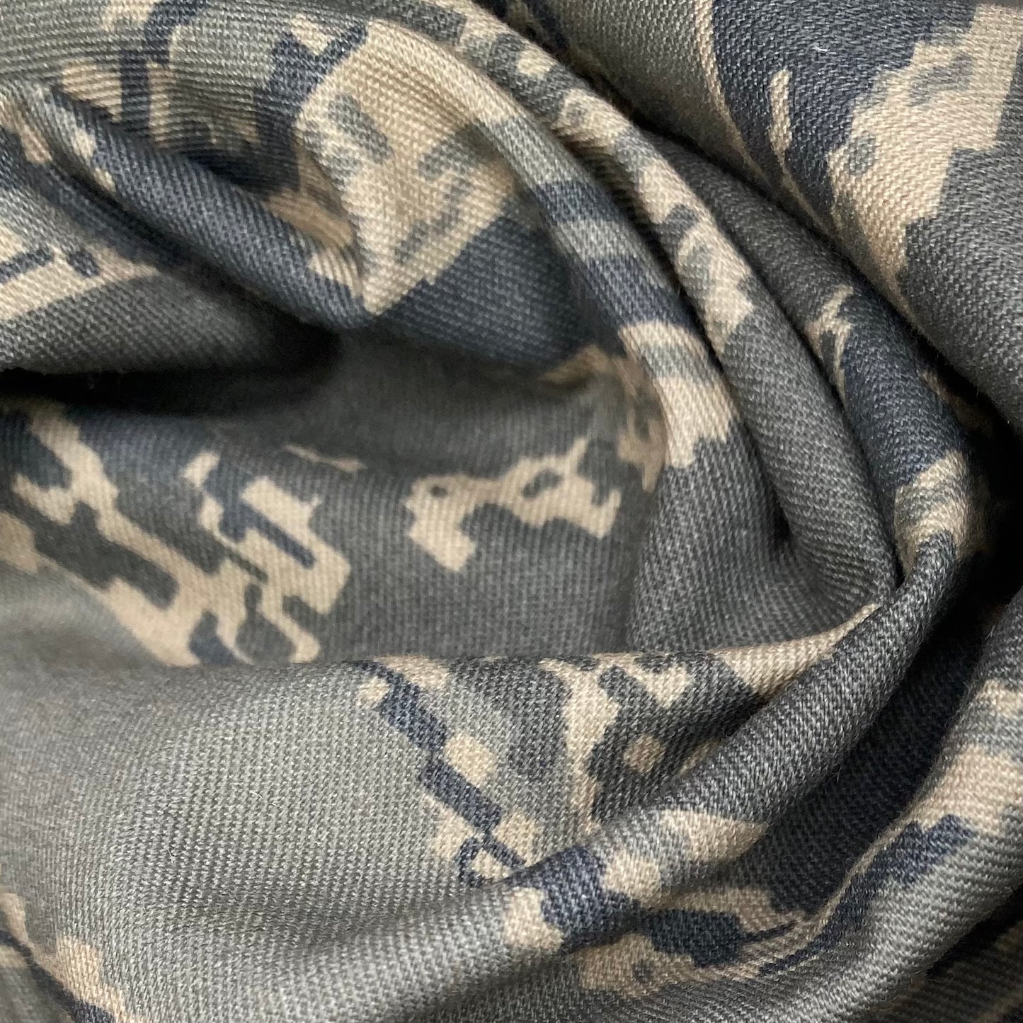 Digital Camouflage Twill Cotton Canvas