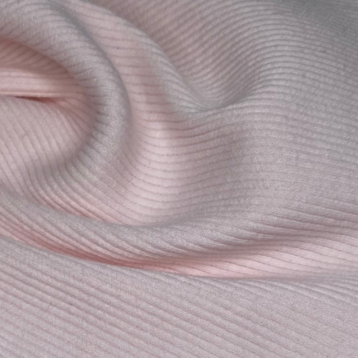 Cotton Tubular Rib Knit - Blush