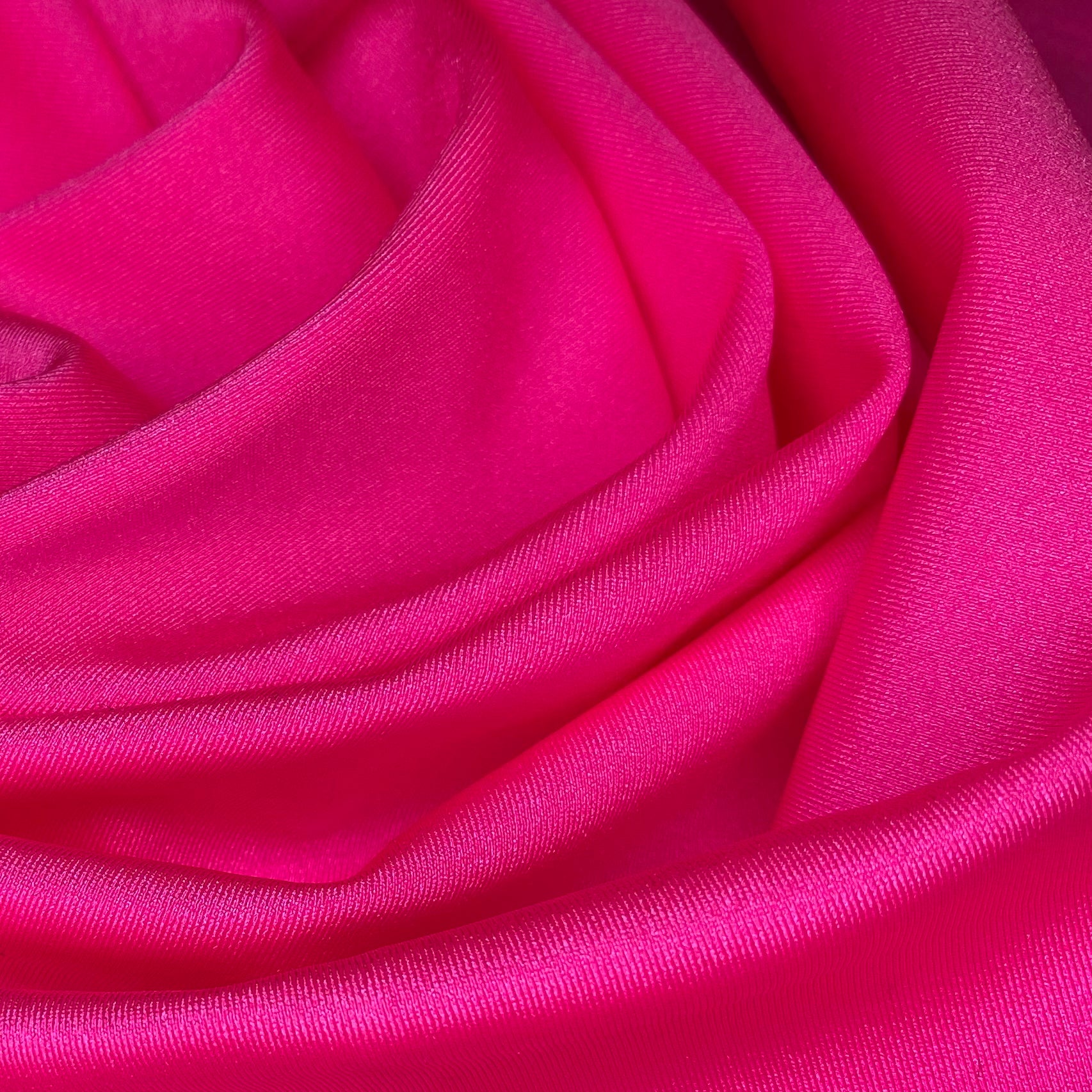 Shimmer Nylon Spandex- 62” - Neon Pink