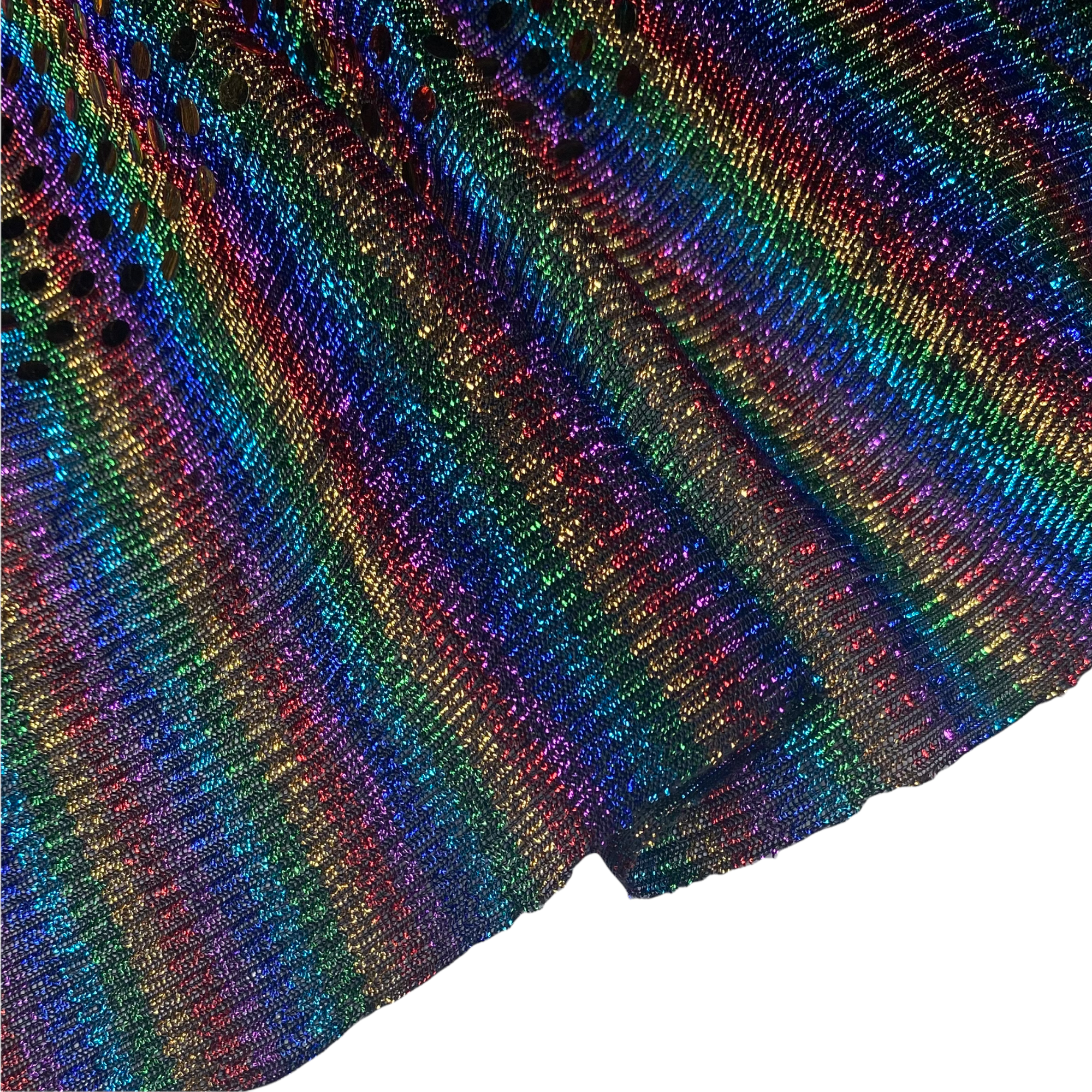 Faux Sequin - 44” - Rainbow/Gold