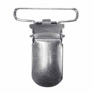 Suspender Clips - 25mm (1”) - Silver - 2pcs
