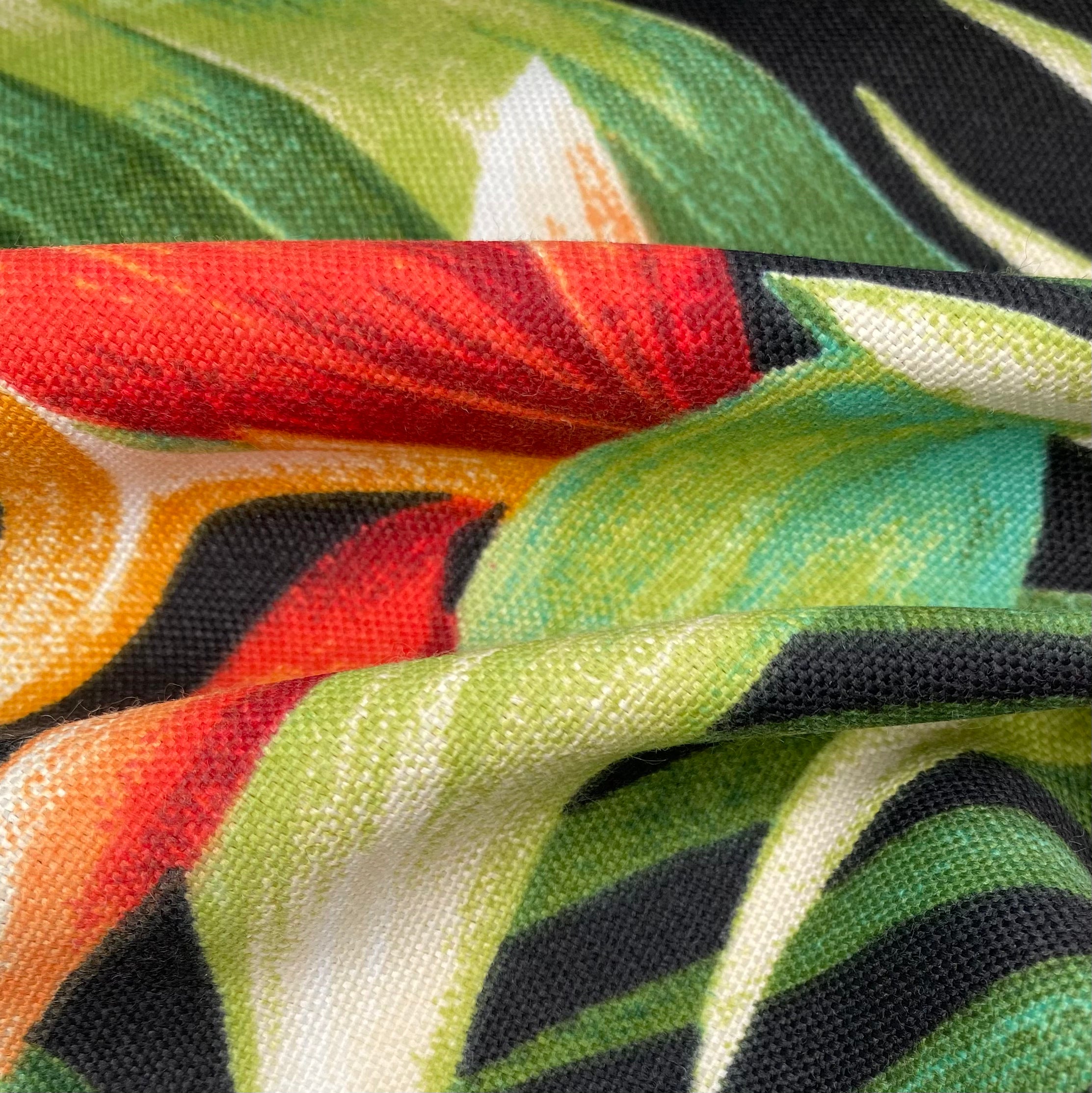 Tropical Indoor/Outdoor Upholstery - 56” - Black