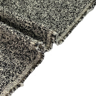 Cotton Upholstery - Designer Remnant - Black/Ivory