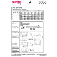 Dress with Gathered Skirt Sewing Pattern - Burda Easy 6055