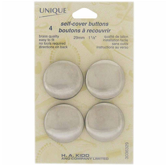 Self-Cover Buttons - 29mm - 4 sets