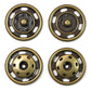 Sew On Snap Fasteners - 30mm (1 1/8″) - 2 sets - Black