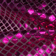 Faux Sequin Shiny Confetti Square Knit - 46” - Pink