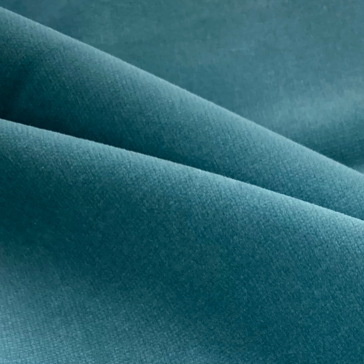 Velvet Upholstery - Designer Remnant - Turquoise