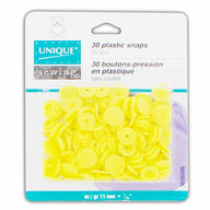 Plastic Snap Fasteners - Size 2 - 11mm (3/8″) - 30 sets - Baby Pink