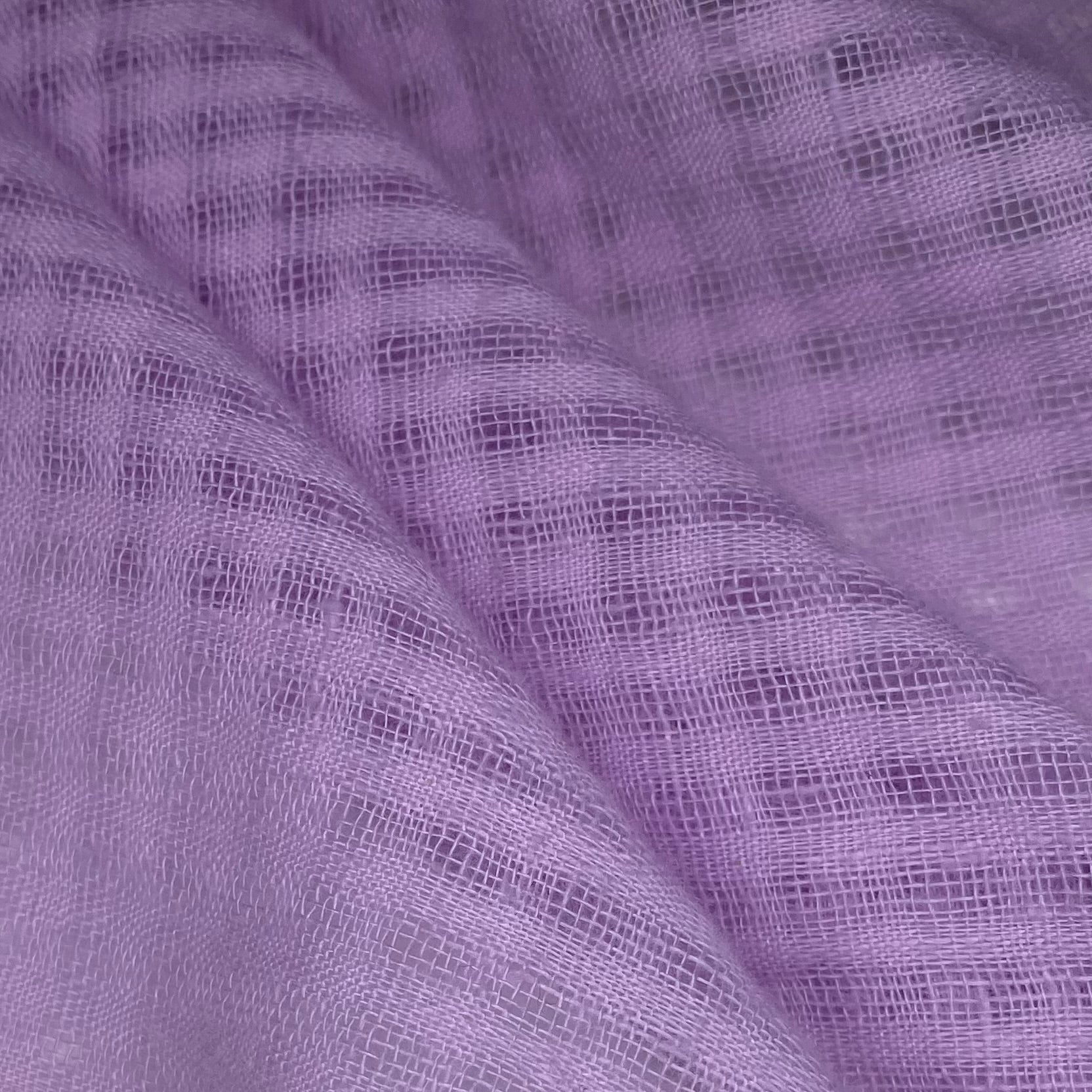 Plaid Cotton Gauze - Purple