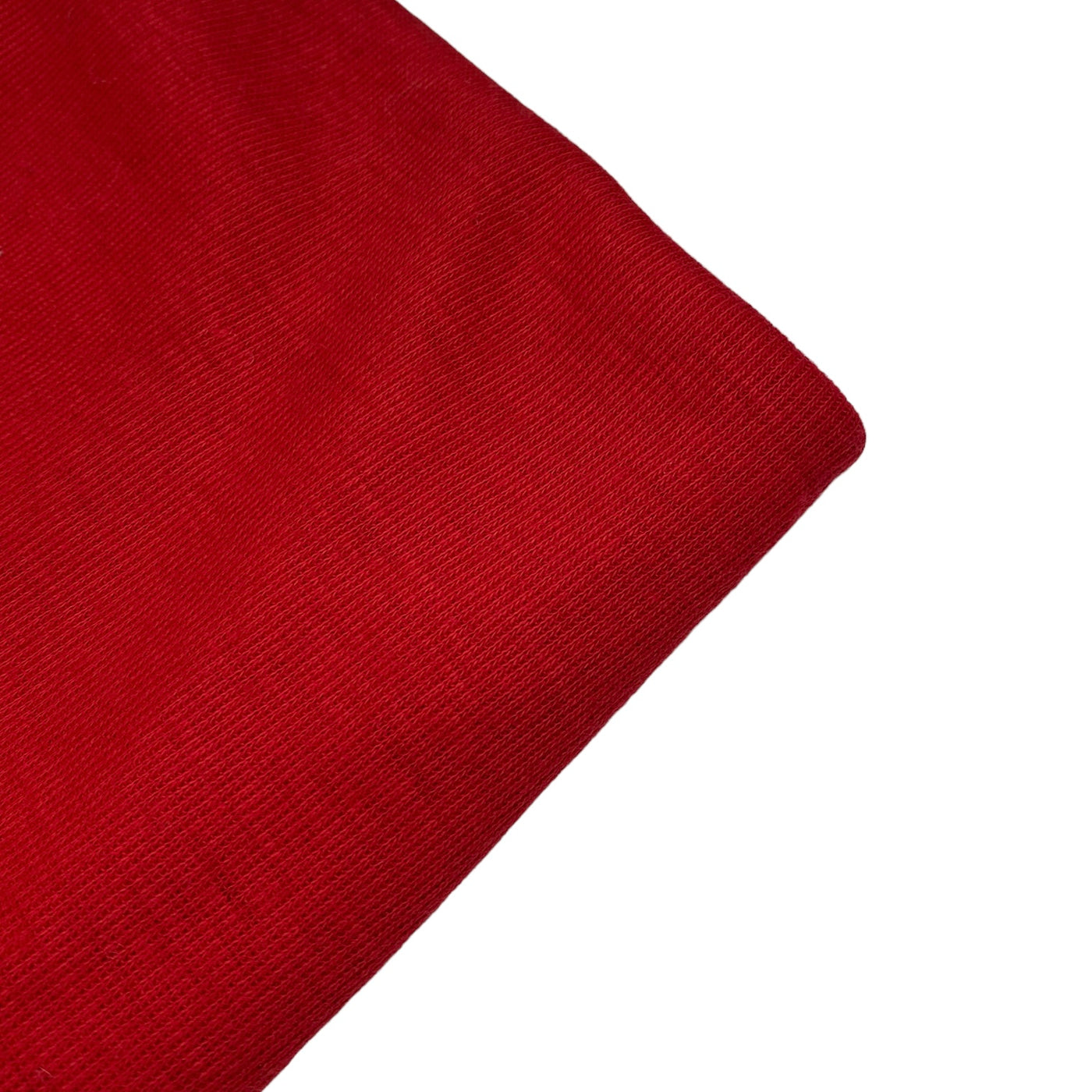 Polyester/Cotton Tubular Rib Knit - Red