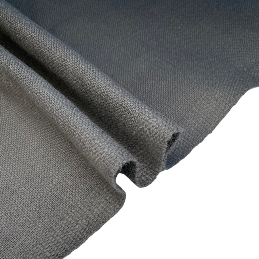 Crosshatch Cotton/Linen Upholstery - 12oz - Grey