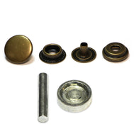 Heavy Duty Snaps with Tool - 15mm (5/8″) - 8 sets - Gold