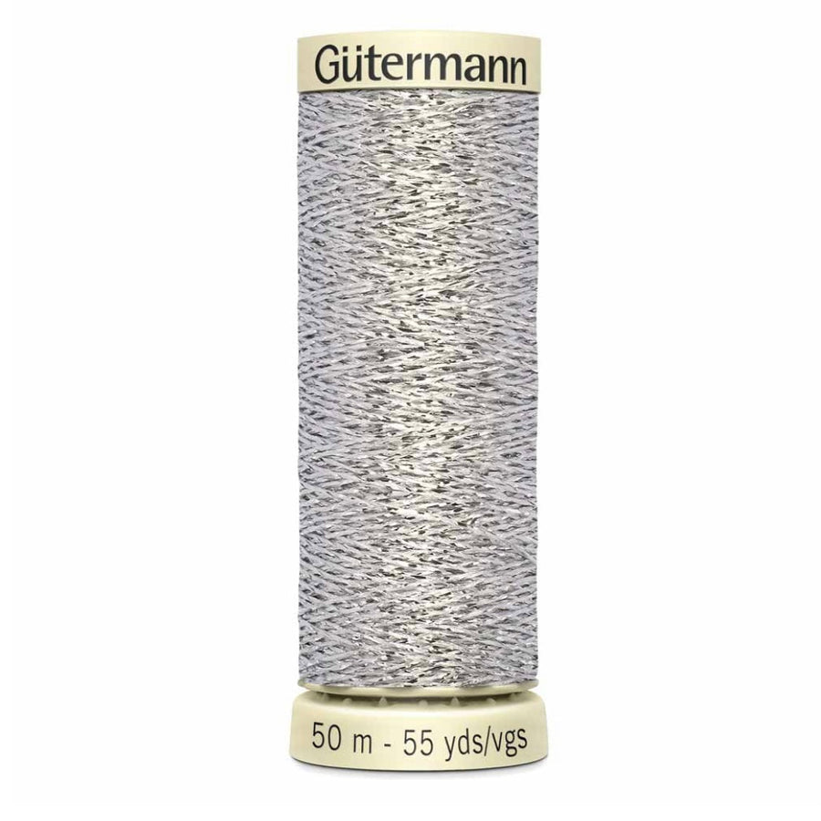 Metallic Sparkle Thread - 50m - Silver