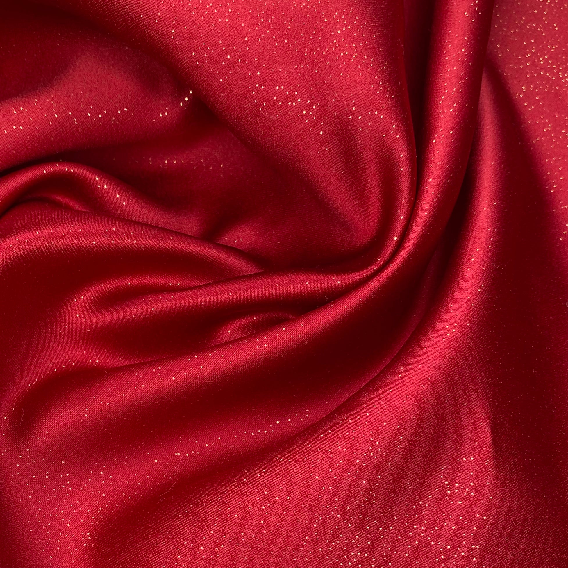 Sparkle Peau De Soie - Matte Satin - Red/Gold